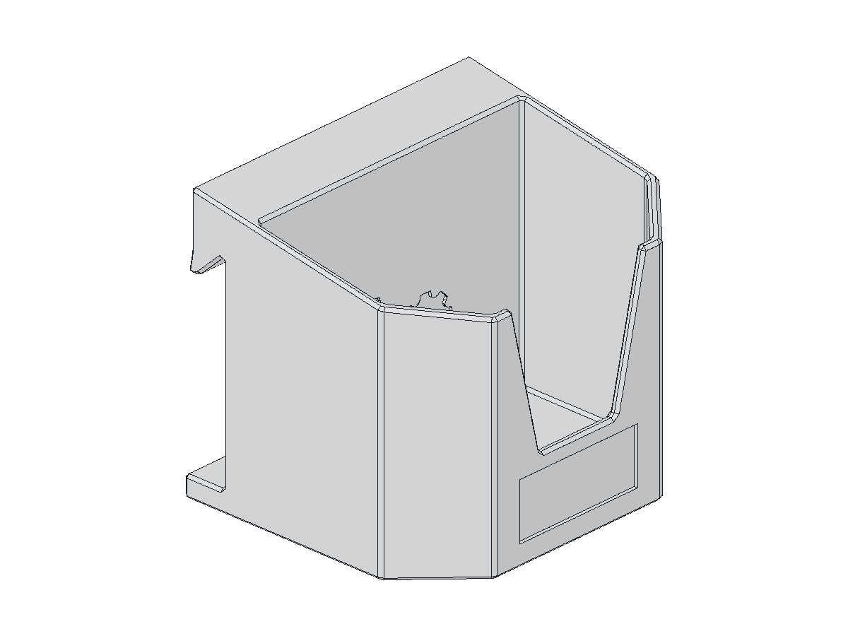 AeroCleat 90 mm faceted storage bin